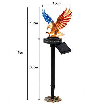 Solar Eagle Garden Stake Light – Patriotic Outdoor Decor