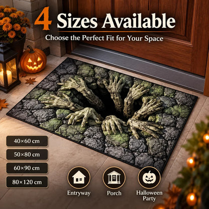 3D Halloween Optical Illusion Doormat - Spooky Non-Slip Rug