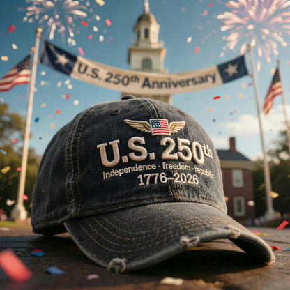 US 250th independence-freedom-republic Embroidered Cap