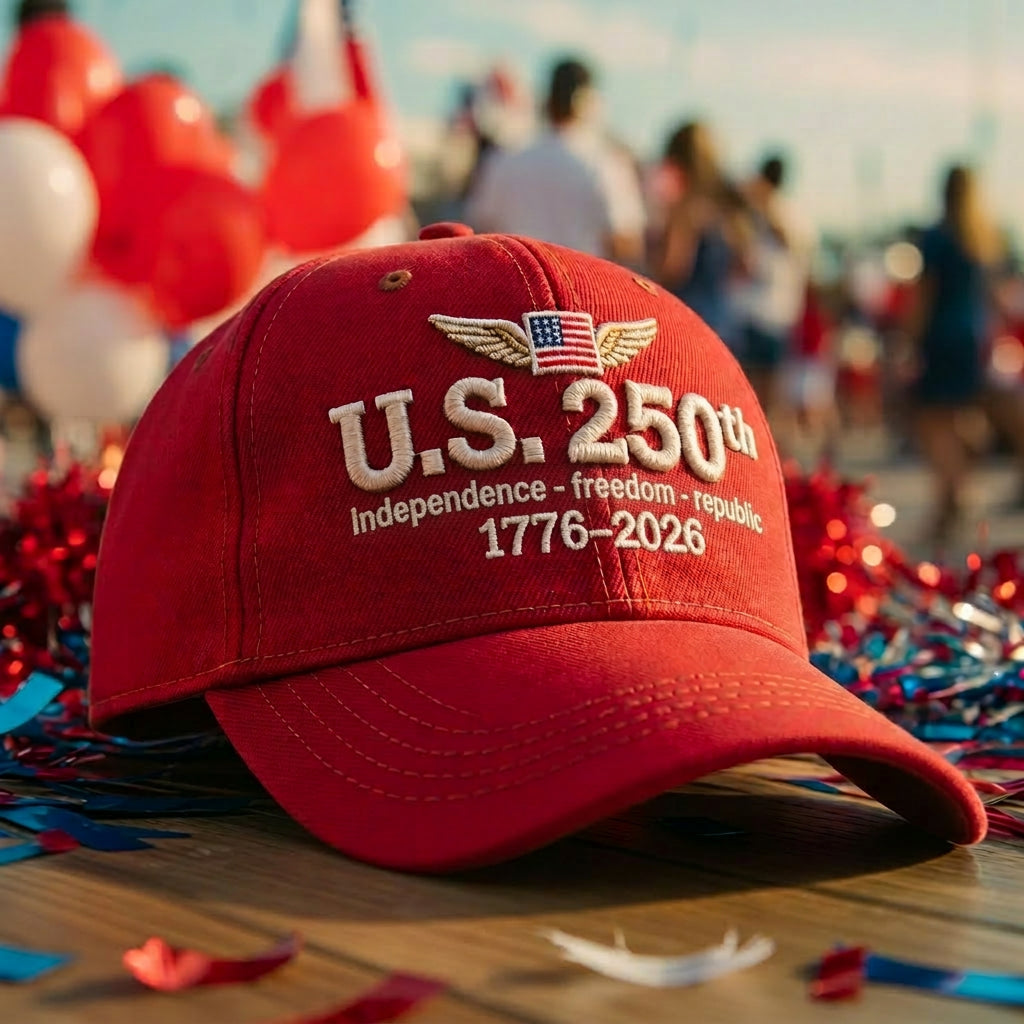 US 250th independence-freedom-republic Embroidered Cap