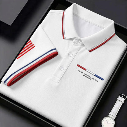 USA 250th Anniversary Commemorative Polo Shirt – 1776–2026 Patriotic Edition