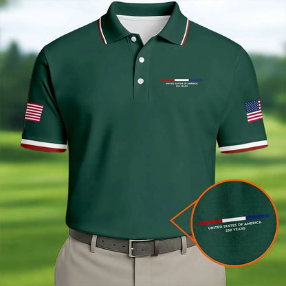 USA 250th Anniversary Commemorative Polo Shirt – 1776–2026 Patriotic Edition