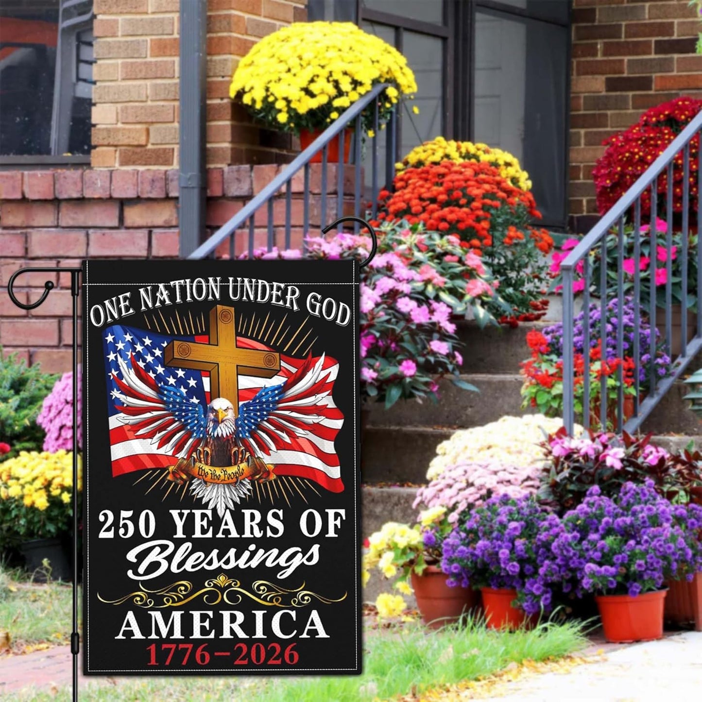 USA 250th Anniversary Faith & Freedom Garden Flag