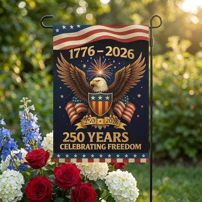 USA 250th Anniversary Garden Flag