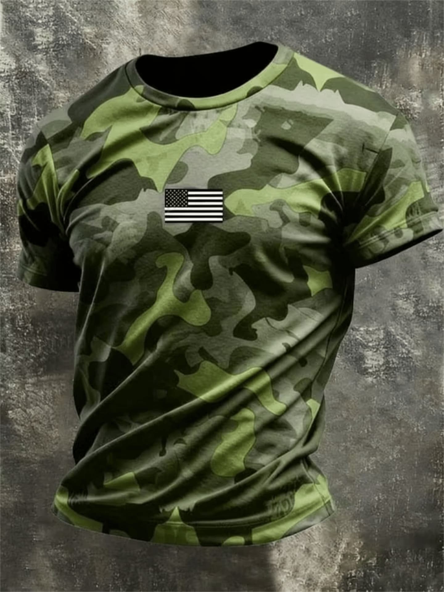 USA Flag Camo T-Shirt for Men