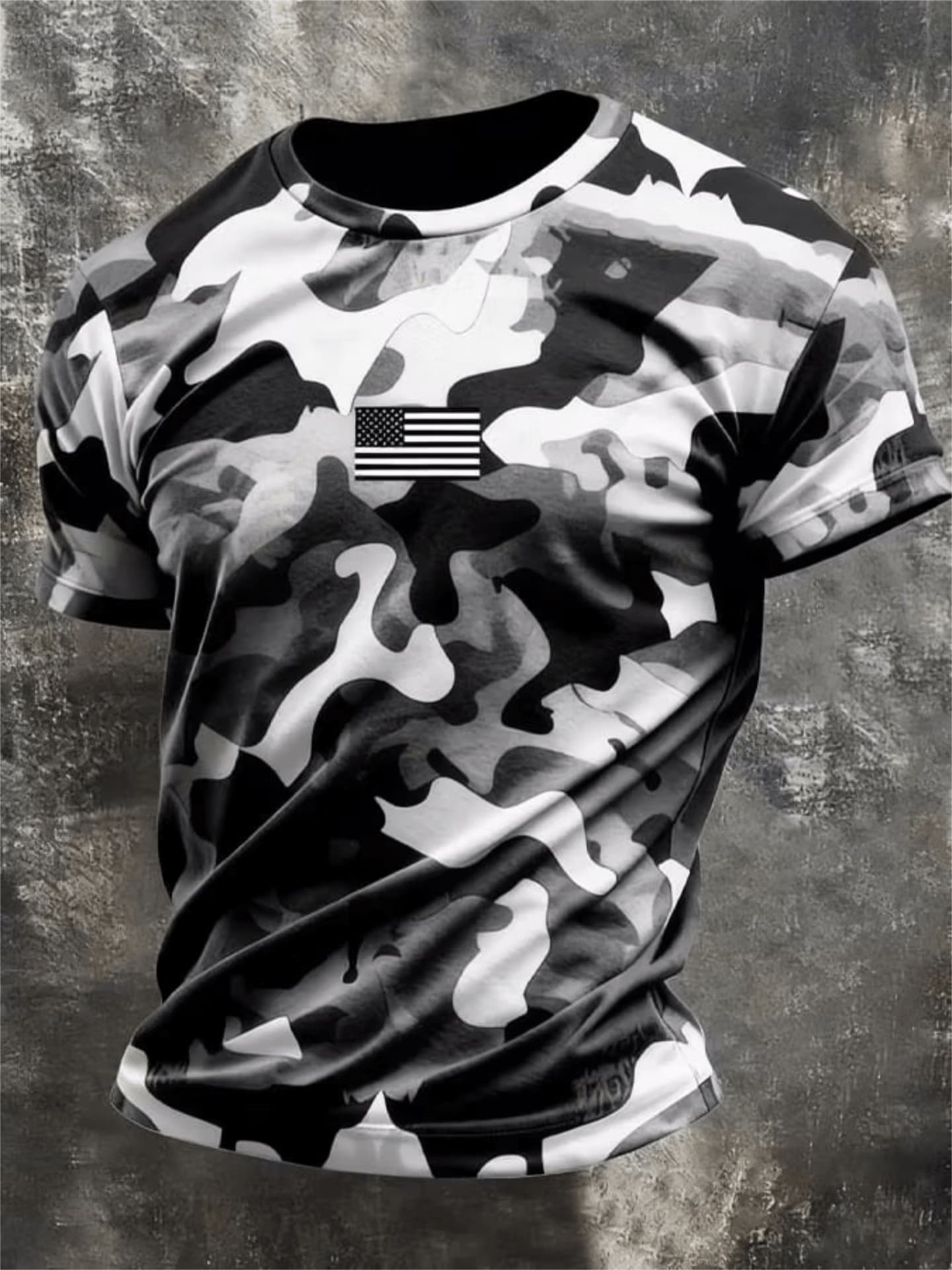 USA Flag Camo T-Shirt for Men