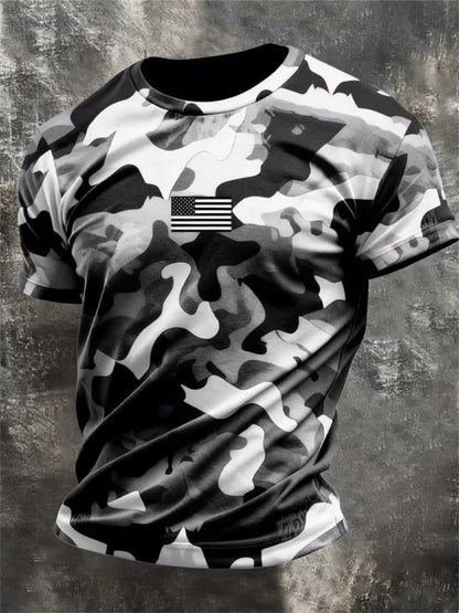 USA Flag Camo T-Shirt for Men