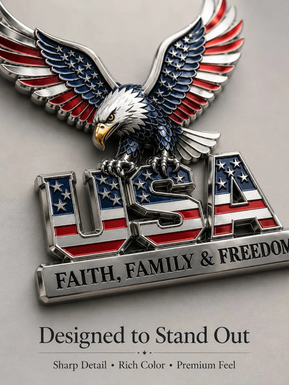 We The People Patriot Metal Emblem for Cars, Trucks & More