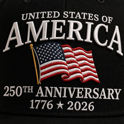 United States of America 250th Anniversary Embroidered Cap