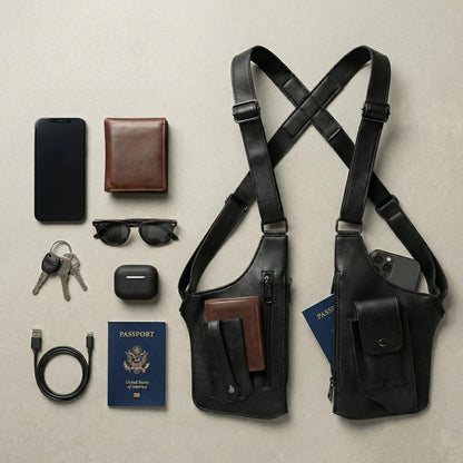 Vaultor™ Classic Shoulder Satchel — Carry More. Show Less. Stay Safe.