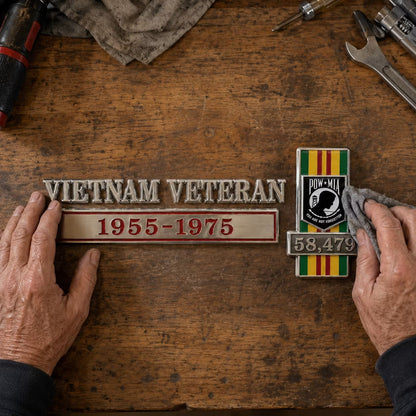 Veteran Service 3D Metal Car Emblem Collection