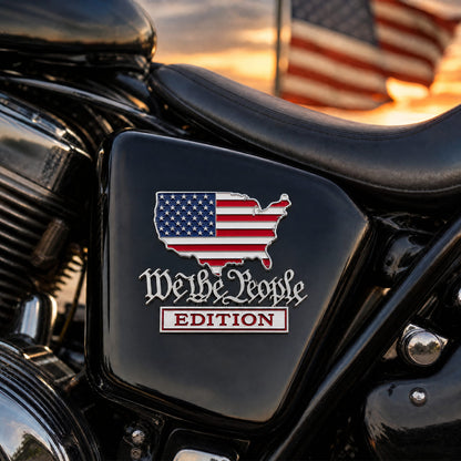We The People Patriot Metal Emblem for Cars, Trucks & More