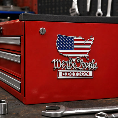We The People Patriot Metal Emblem for Cars, Trucks & More
