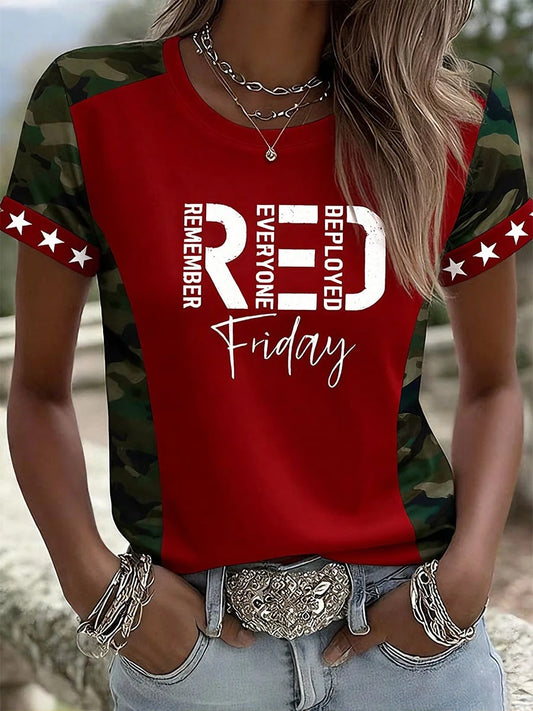 Women's RED Friday Camo T-Shirts