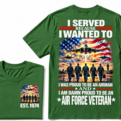 Proud Air Force Veteran EST. 1974 T-Shirt