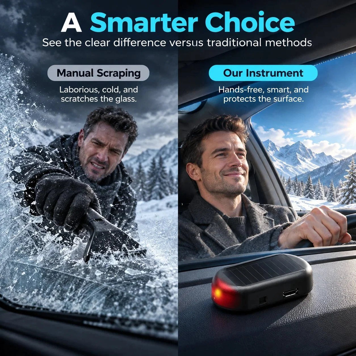 Dashboard antifreeze device manual scraping comparison