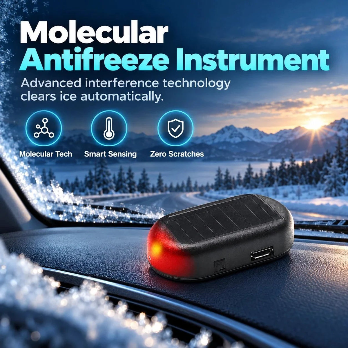 Dashboard antifreeze device promotional overview