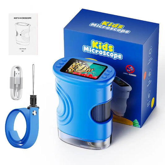 1000x handheld digital microscope for kids blue