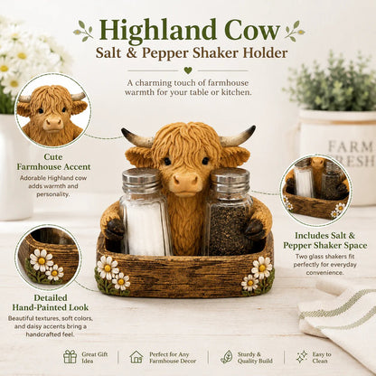 Cute Highland cow rectangular tissue box cover farmhouse décor
