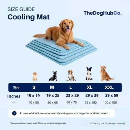 Arctic Cooling Dog Mat – Self-Cooling Pet Pad for  size chart