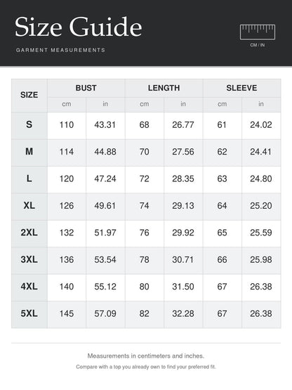 Men's DD-214 Alumni Knit Sweater size chart