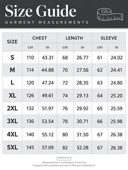 Desert Storm Veteran Camo Zip-Up Hoodie size chart