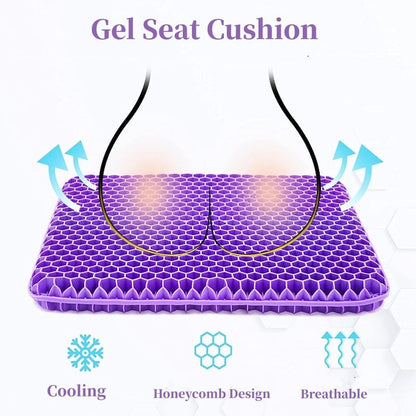 cooling breathable honeycomb gel seat cushion
