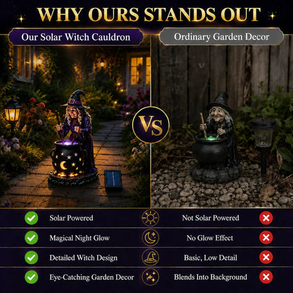 Why ours stands out — witch cauldron solar light vs ordinary decor
