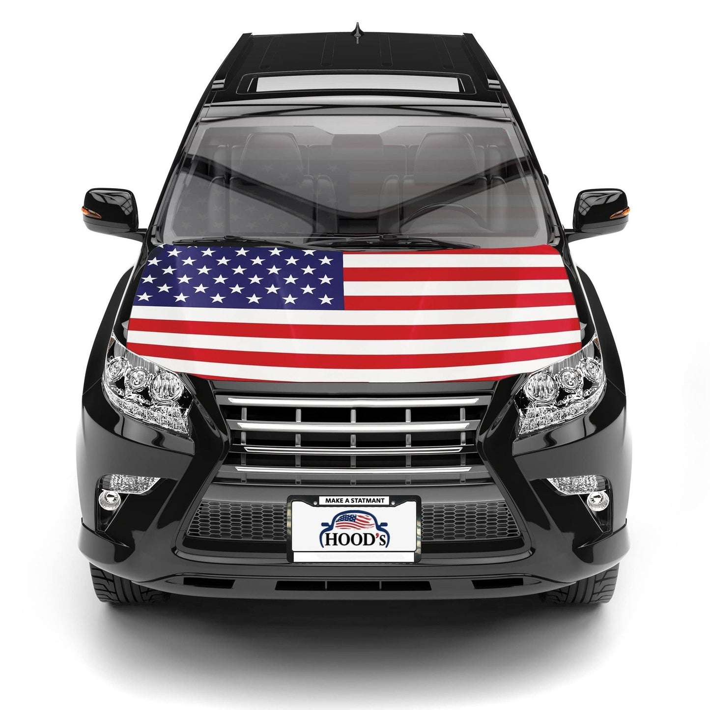 American flag car hood cover classic USA flag black SUV