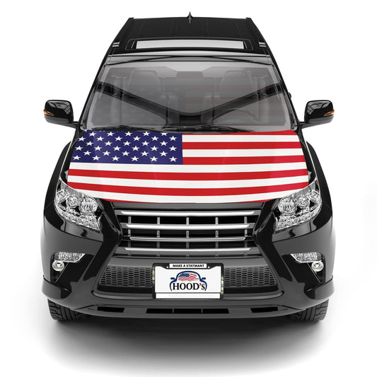 American flag car hood cover classic USA flag black SUV