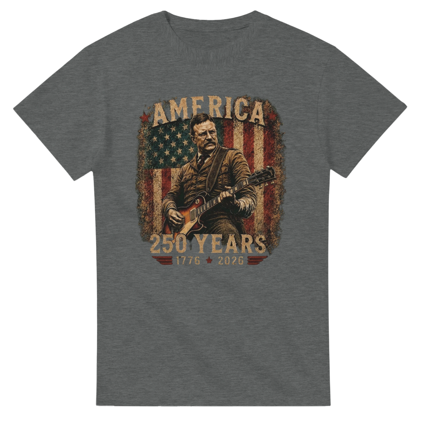 Teddy Roosevelt America 250 t-shirt navy blue