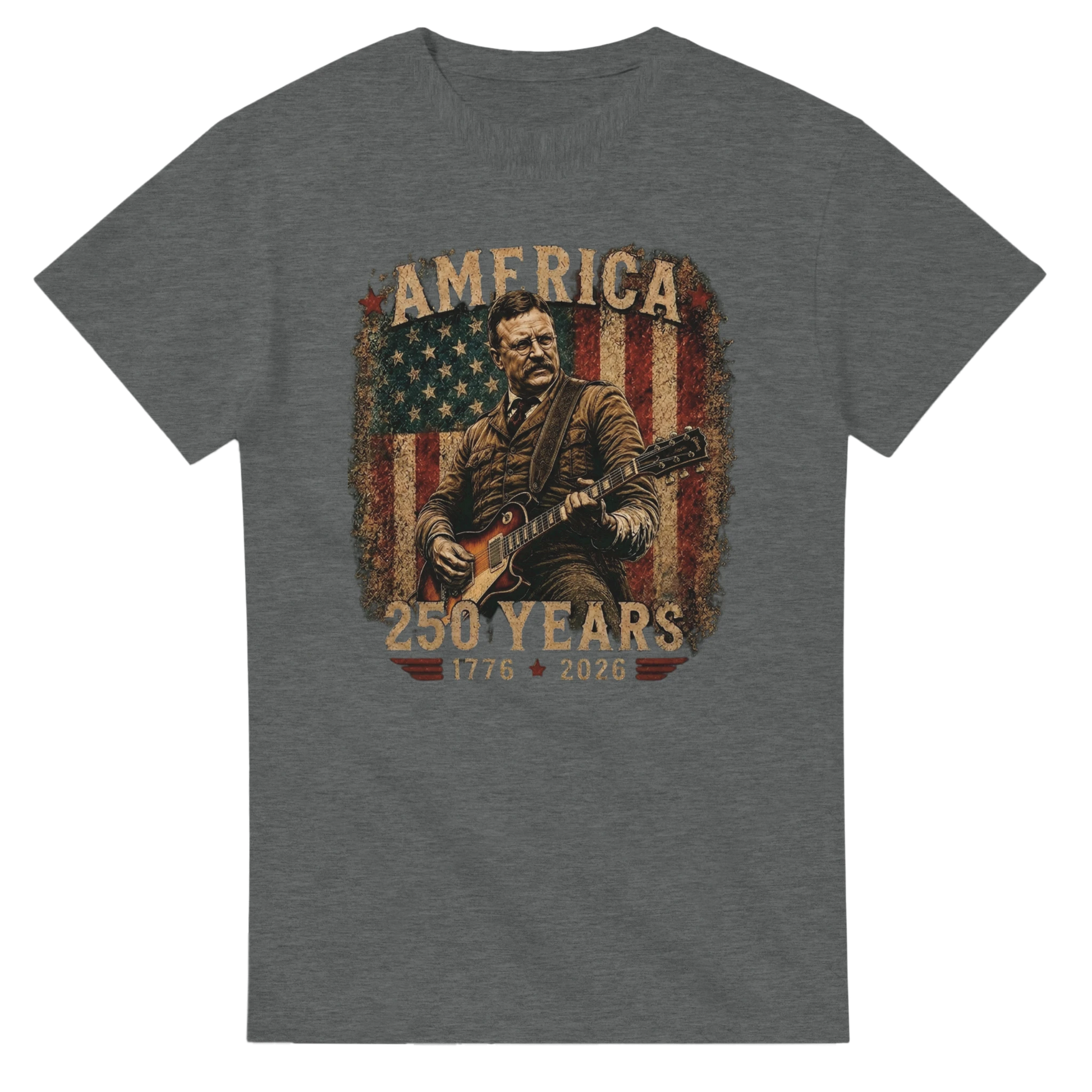 Teddy Roosevelt America 250 t-shirt navy blue