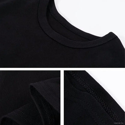 Sarcastic t-shirt neckline and stitching detail - quality craftsmanship