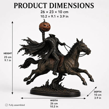 Product dimensions 26 x 23 x 10 cm Headless Horseman statue size chart