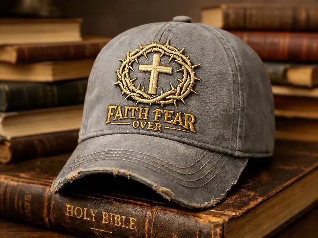 Faith Over Fear Embroidered Cap