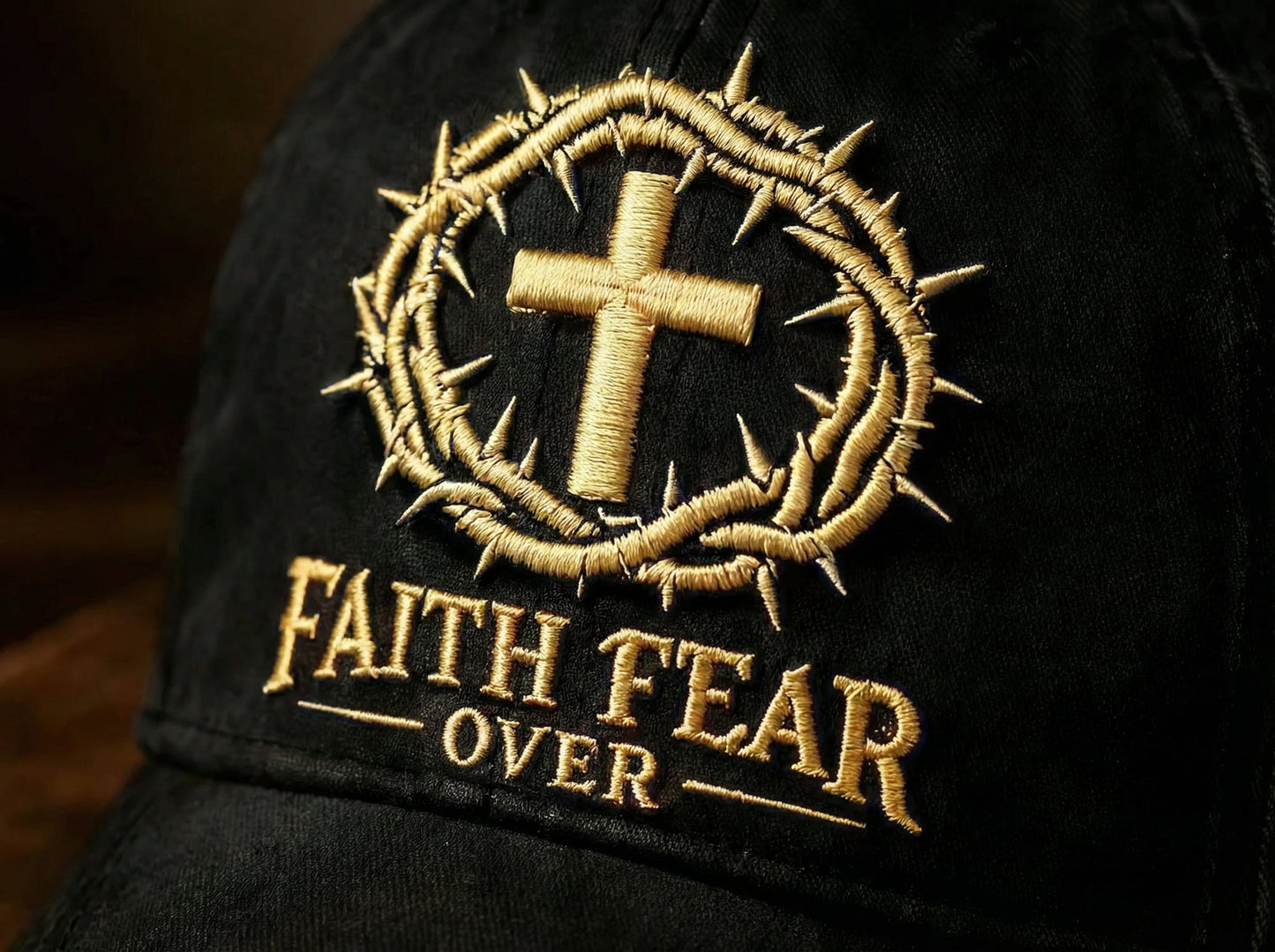 Faith Over Fear Embroidered Cap