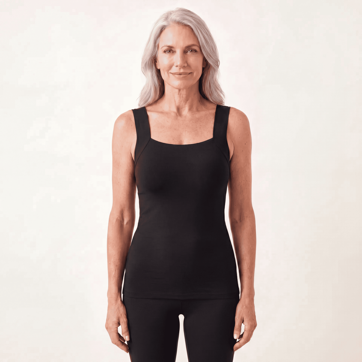 Sculpt tank built-in bra shapewear Black