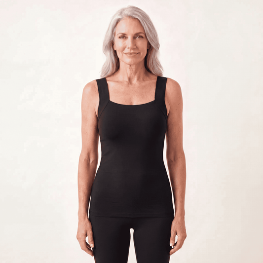 Sculpt tank built-in bra shapewear Black