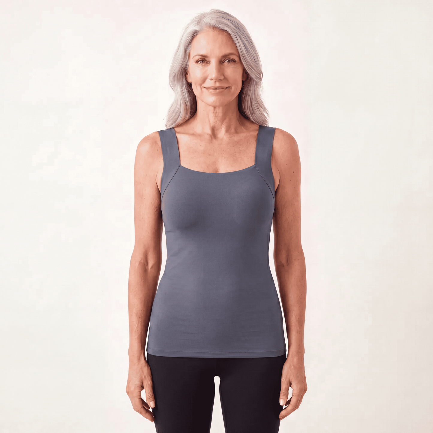 Sculpt tank built-in bra shapewear Gray