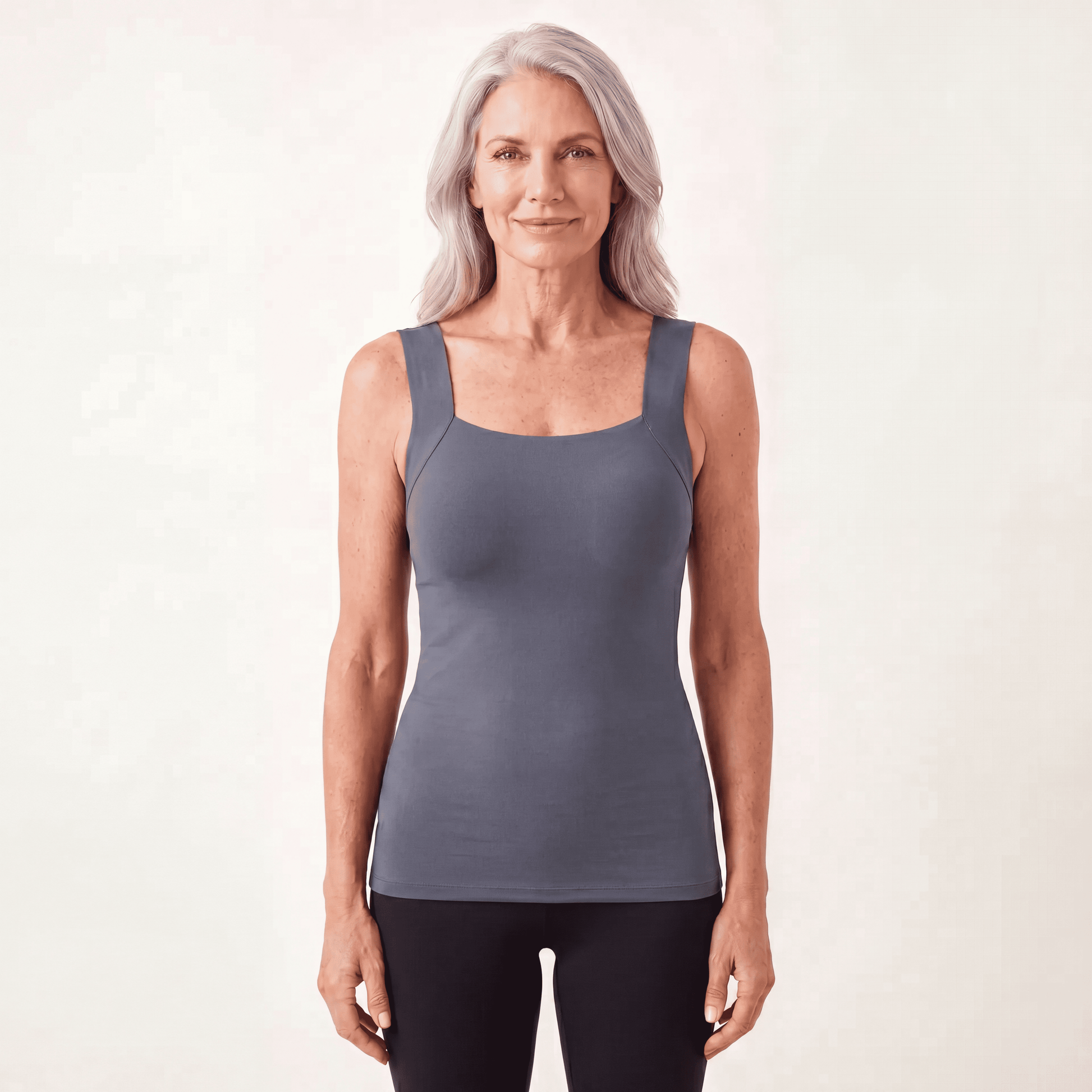Sculpt tank built-in bra shapewear Gray