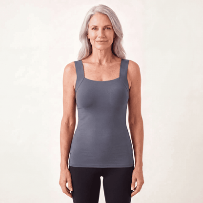 Sculpt tank built-in bra shapewear Gray