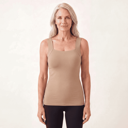 Sculpt tank built-in bra shapewear Nude