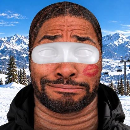 Kiss Mark funny face ski mask