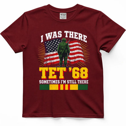 Vietnam Tet '68 veteran T-shirt in Napalm Red