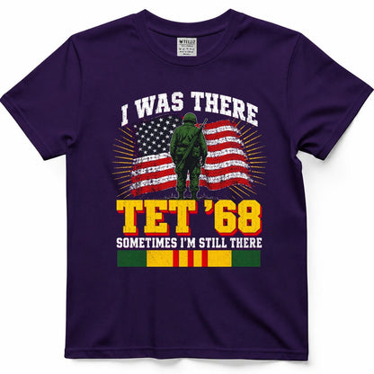 Vietnam Tet '68 veteran T-shirt in POW Purple