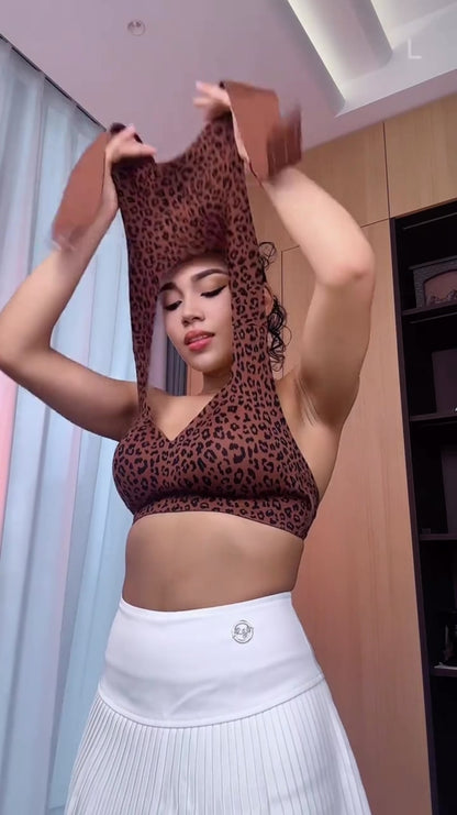 Wireless Support Bra with Adjustable Front Band