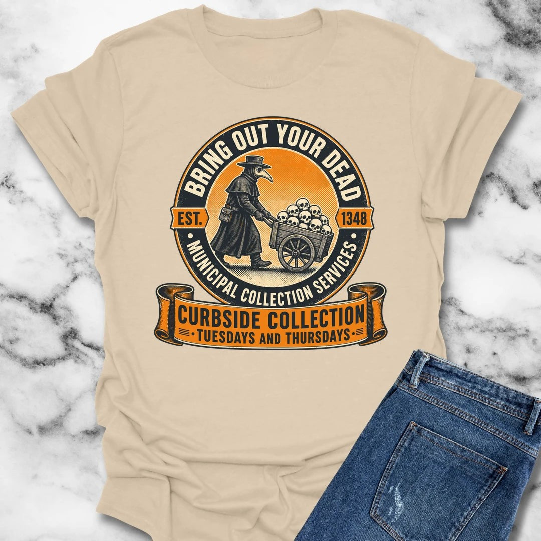 Plague doctor dark humor t-shirt Sand