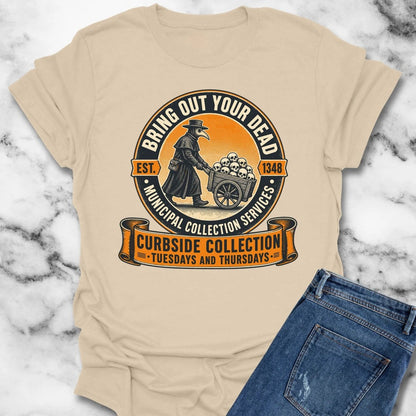 Plague doctor dark humor t-shirt Sand