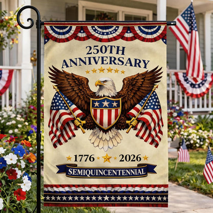 USA 250th Anniversary Garden Flag
