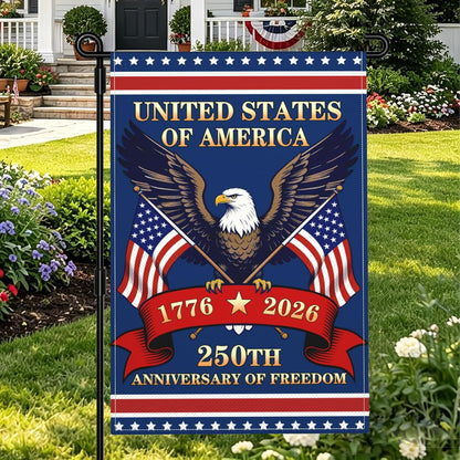 USA 250th Anniversary Garden Flag